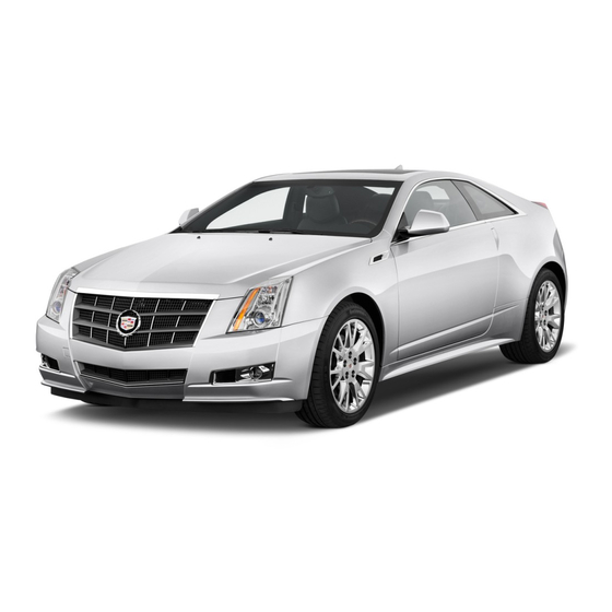 Cadillac CTS 2012 Manual Del Propietário