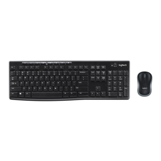 Logitech WIRELESS COMBO MK270 Manuales