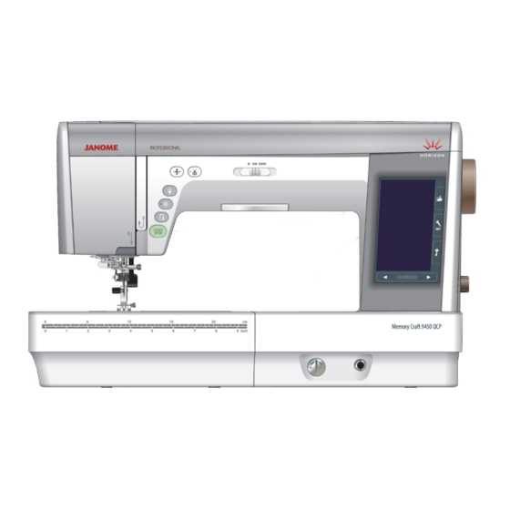 Janome Memory Craft 9450QCP Manual De Instrucciones