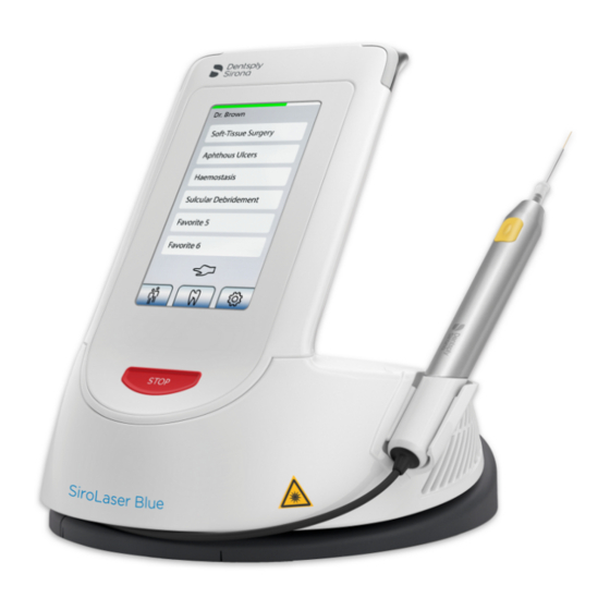 Dentsply Sirona Sirona SiroLaser Blue Manuales