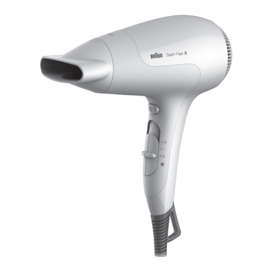 Braun Satin Hair 3 HD 380 Manual De Instrucciones