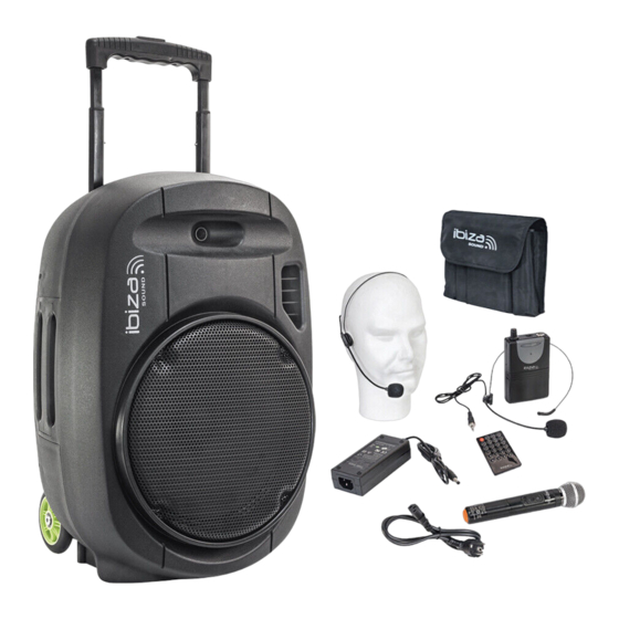 Ibiza sound PORT15VHF-MKII Manual De Uso