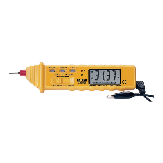 Extech Instruments 381626 Manual Del Usuario