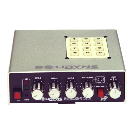 Solidyne MX 2100 Manual Del Usuario