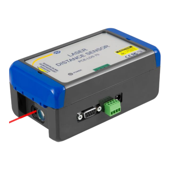 PCE Instruments PCE-LDS 70 Manual De Instrucciones