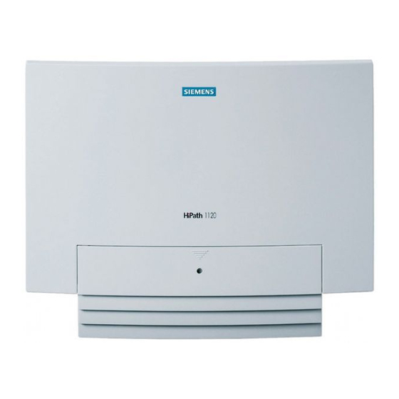 Siemens HiPath 1100 Instrucciones Breves De Manejo