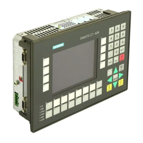 Siemens SIMATIC C7-626 Manual Del Usuario