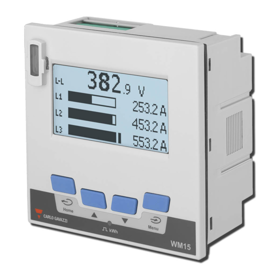 CARLO GAVAZZI WM15 Manual De Instrucciones