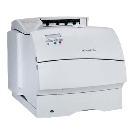 Lexmark T620 Manual De Solucion De Problemas