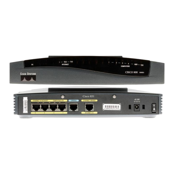 Cisco 836 Guía Rápida