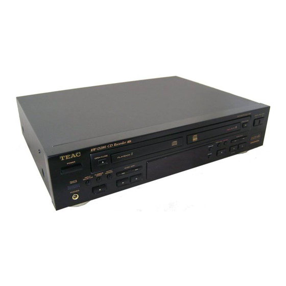 Teac RW-D280 Manuales