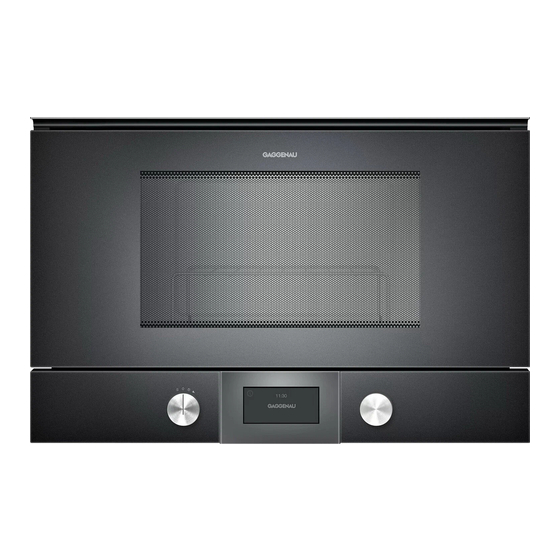 Gaggenau BMP224 Manual De Usuario E Instrucciones De Montaje