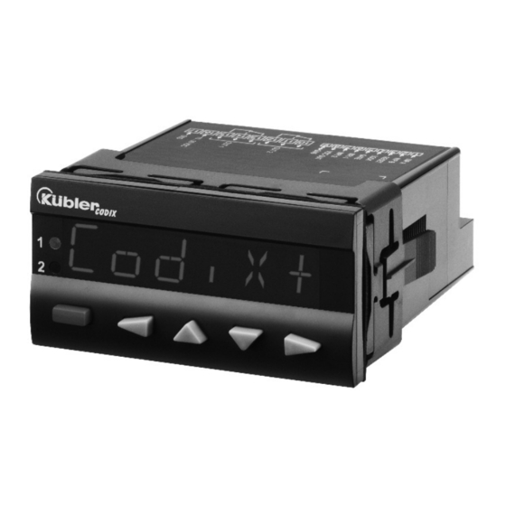 Kübler CODIX 560 Manual Del Usuario
