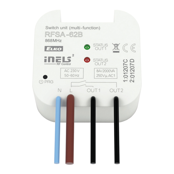 iNels RFSA-62B Manual Del Usuario