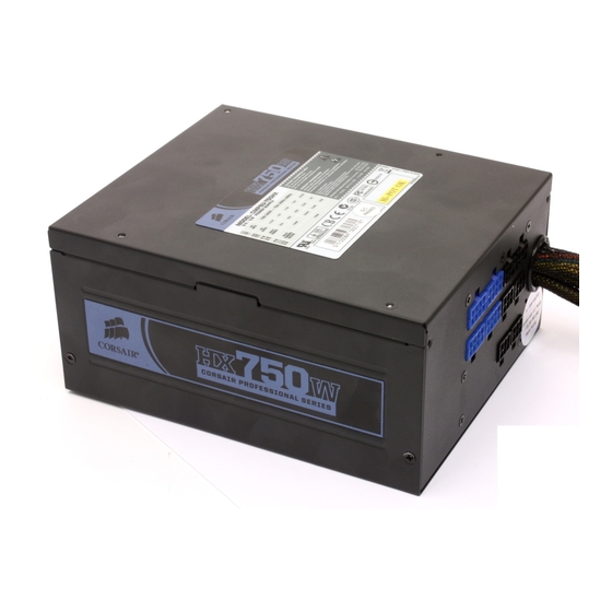 Corsair HX750W Manual Del Usuario