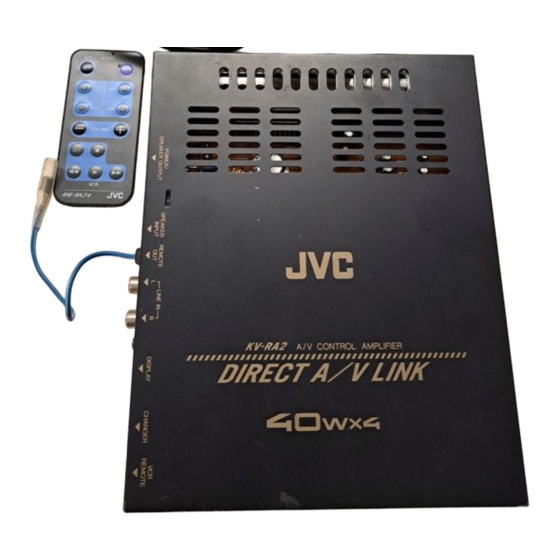 JVC KV-RA2 Manual De Instalación/Conexion