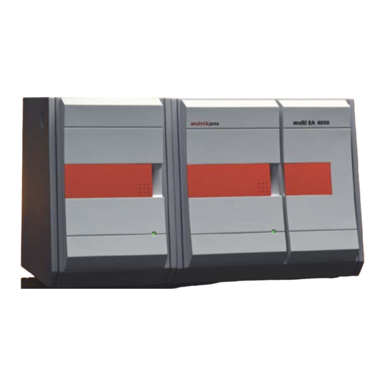 Analytik Jena Multi EA 4000 Instrucciones De Uso