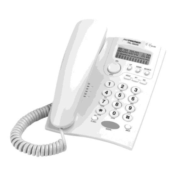 Premier TEL-3082ID Manual De Instrucciones