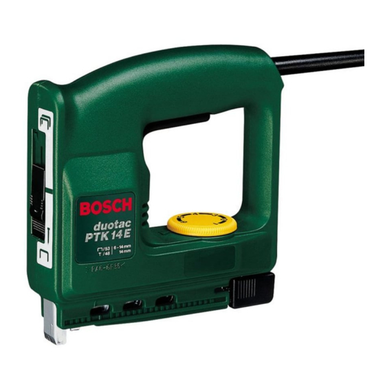 Bosch PTK 14 E Instrucciones De Servicio