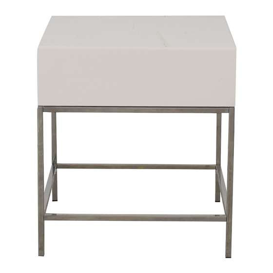 West Elm Industrial Storage Side Table Instrucciones De Ensamblaje