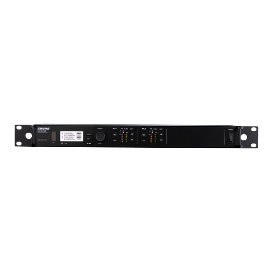 Shure ULX-D Dual Serie Manual Del Usuario