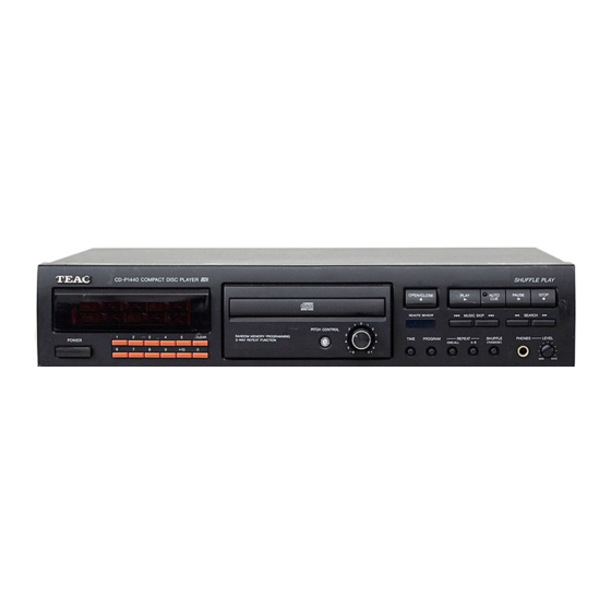 Teac CD-P1440 Manuales