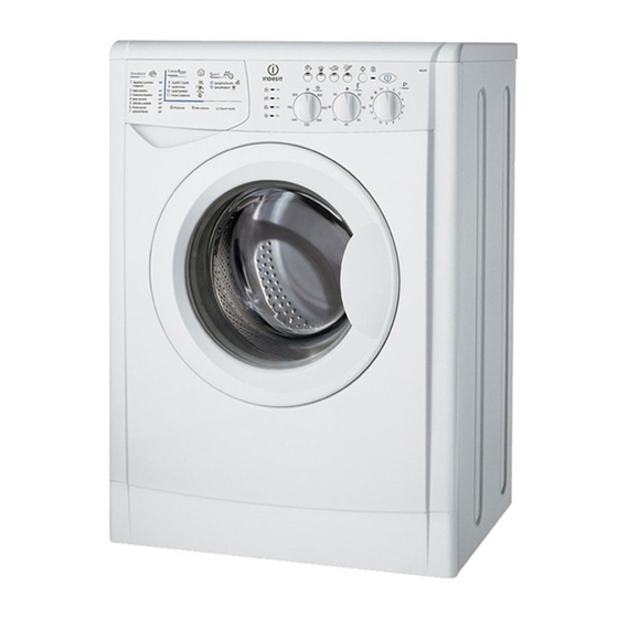 Indesit WISL 105 Instrucciones Para El Uso