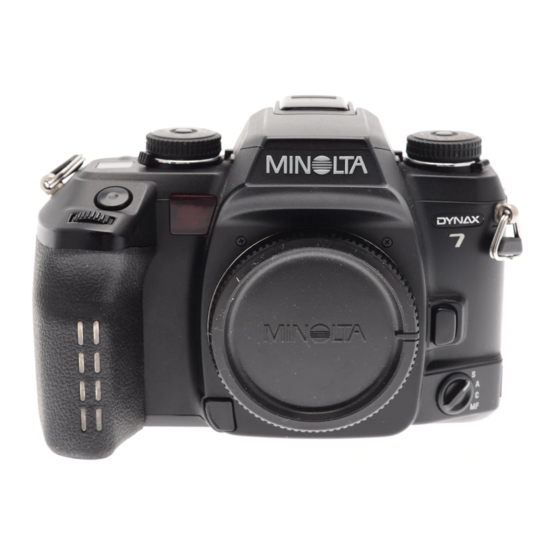 Minolta Dynax 7 Manual De Instrucciones