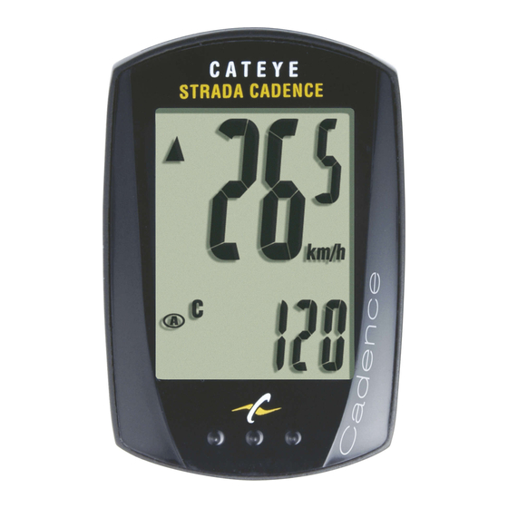 Cateye STRADA CADENCE Manual Del Usuario