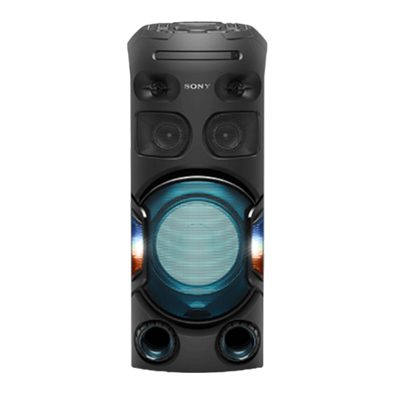 Sony MHC-V42D Guía De Referencia