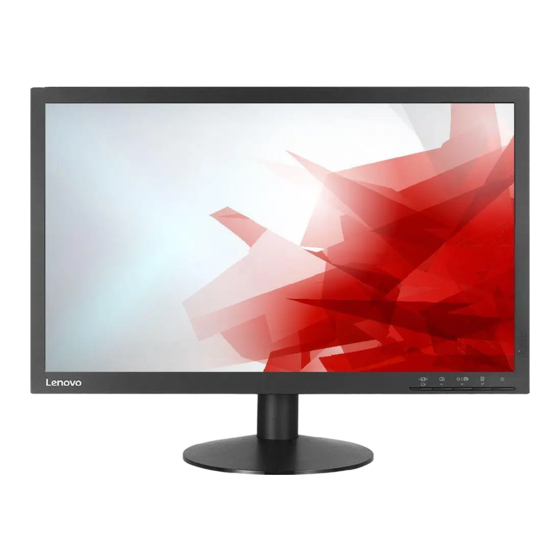 Lenovo ThinkVision T2224pD Guía De Usuario