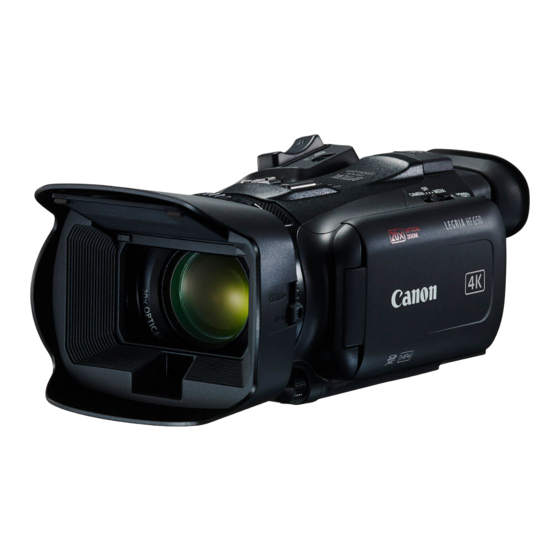 Canon VIXIA HFG50 Manuales