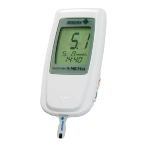 Arkray GLUCOCARD X-METER Guía De Inicio Rápida