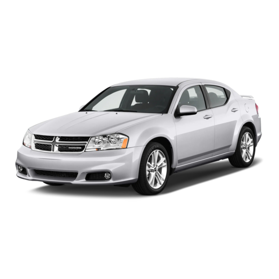 Dodge AVENGER 2012 Manuales