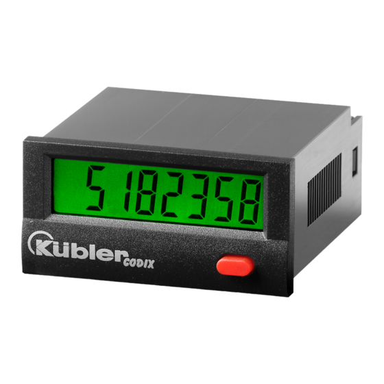 Kübler CODIX 130 Manual De Instrucciones