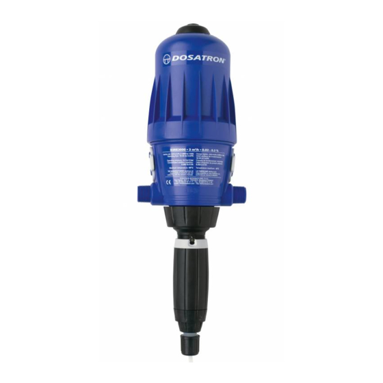 dosatron D3 RE 3000 Manual De Utilización