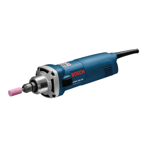 Bosch GGS 8 CE Professional Manual Original