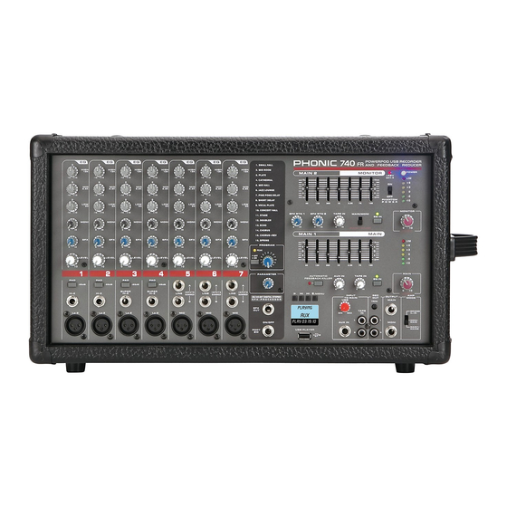 Phonic POWERPOD 740 PLUS Manual Del Usuario