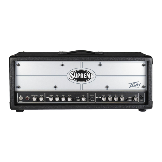 Peavey Supreme XL Manual De Instrucciones