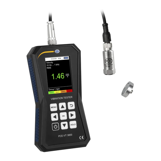 PCE Instruments PCE-VT 3800 Manual De Instrucciones