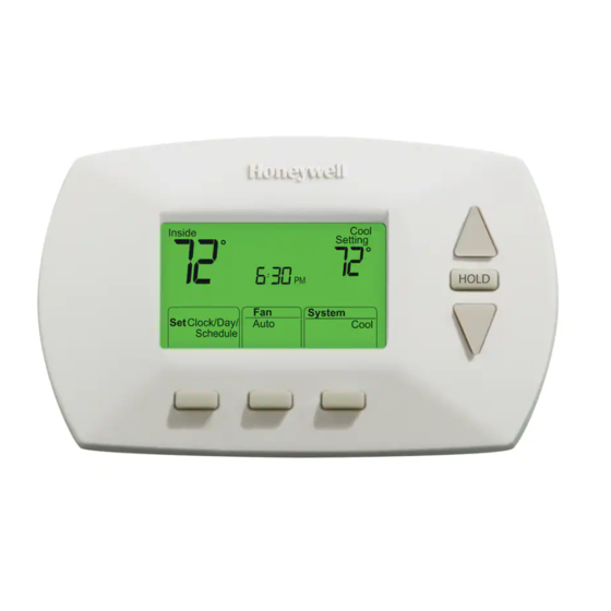 Honeywell RTH6300B Guia De Instalacion
