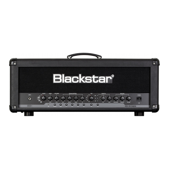 Blackstar Amplification ID: Serie Manual De Instrucciones