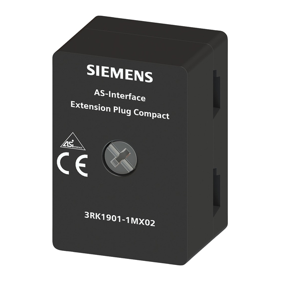 Siemens SIRIUS 3RK1901-1MX02 Instructivo Original