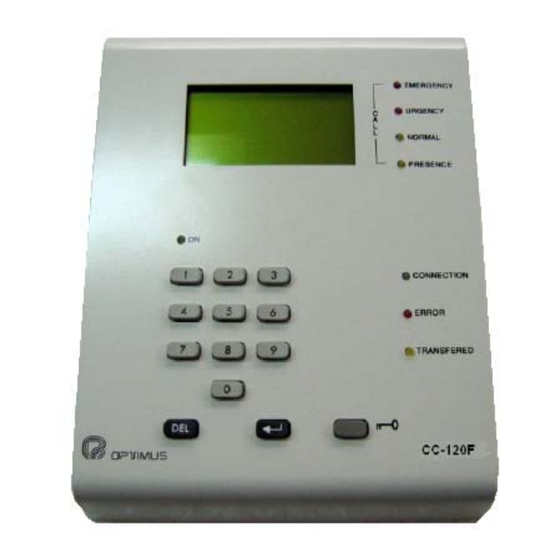 Optimus CC-120F Manual De Instalación Y Funcionamiento
