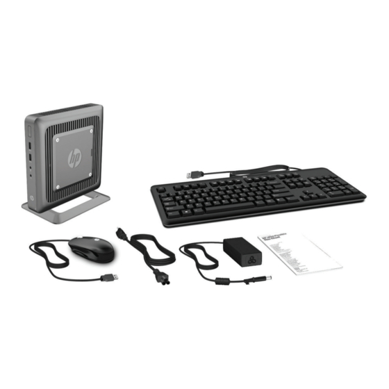 HP Thin Client Configuración Rápida