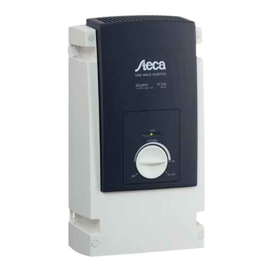 Steca Solarix PI 550 Instrucciones De Montaje Y Manejo