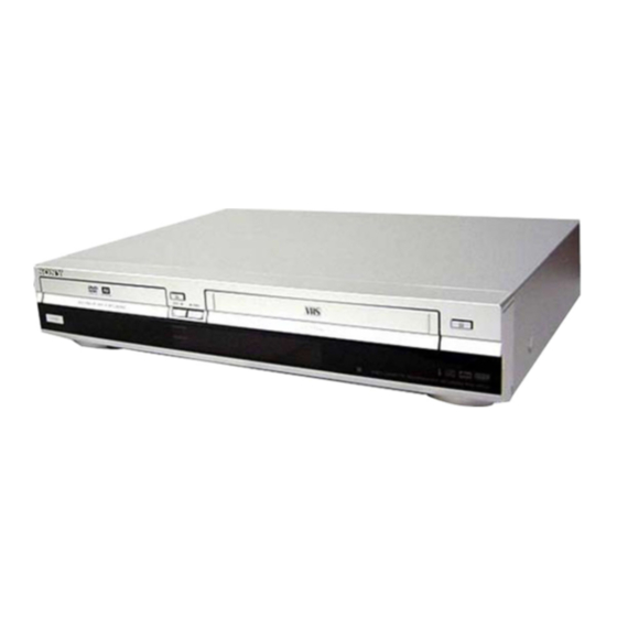 Sony RDR-VX420 Manual De Instrucciones