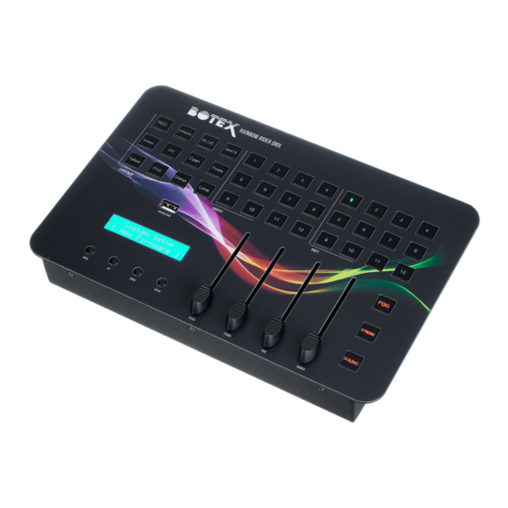 thomann BOTEX Rainbow Rider DMX Manual De Instrucciones