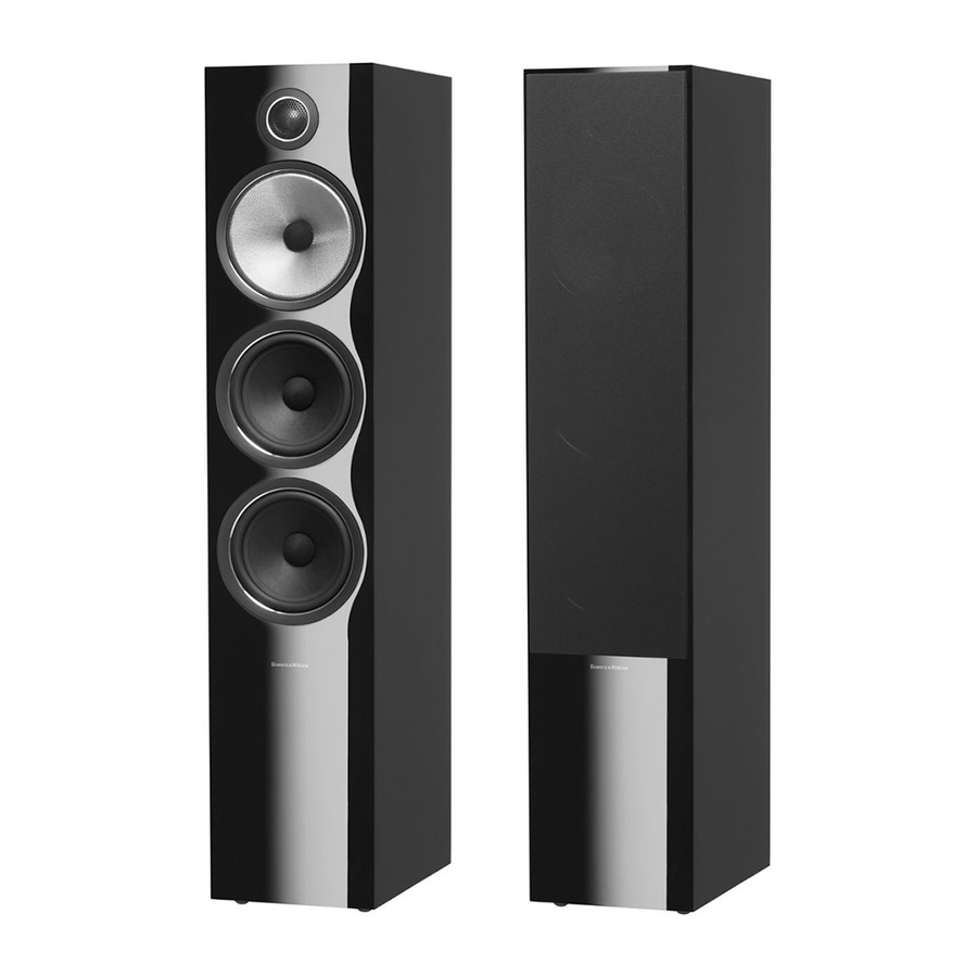 Bowers & Wilkins 703 Manuales