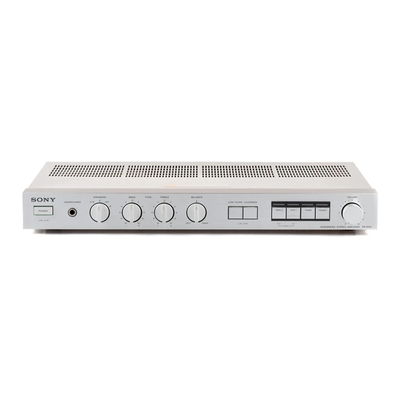Sony TA-AX2 Manual De Instrucciones